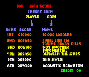 HIGH SCORE Back cover
