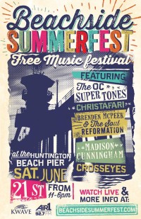 Beachside Summerfest Free Show on June 21st With The OC Supertones, Christafari, and more Beachside Summerfest Free Show on June 21st With The OC Supertones, Christafari, and more