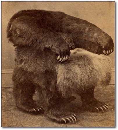 While hearing the commotion outside, Elijah presumably sat in a chair at least as manly as this one.