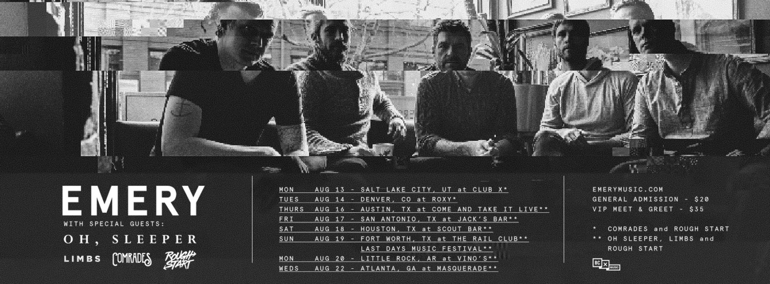 Emery Finish Album and Announce Tour Dates News Indie Vision Music